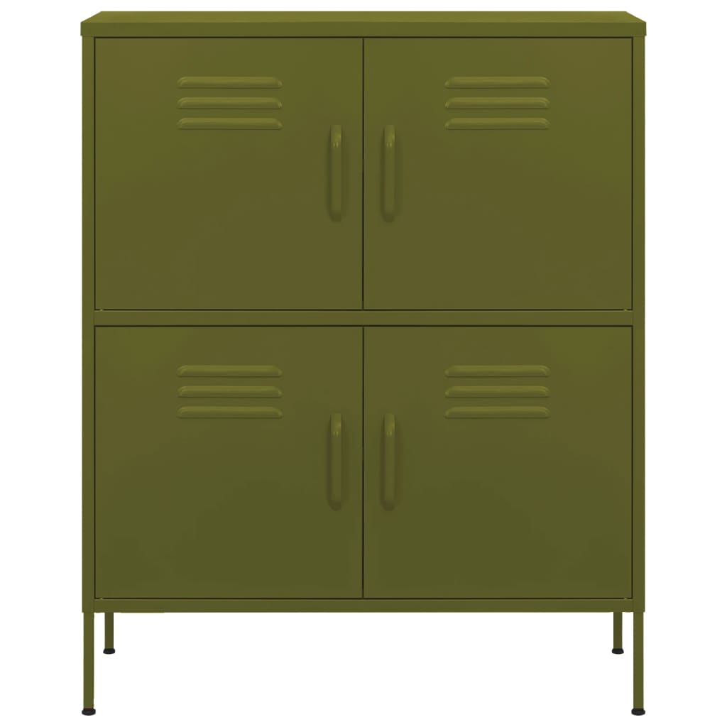 Storage Cabinet Olive Green 80x35x101.5 cm Steel